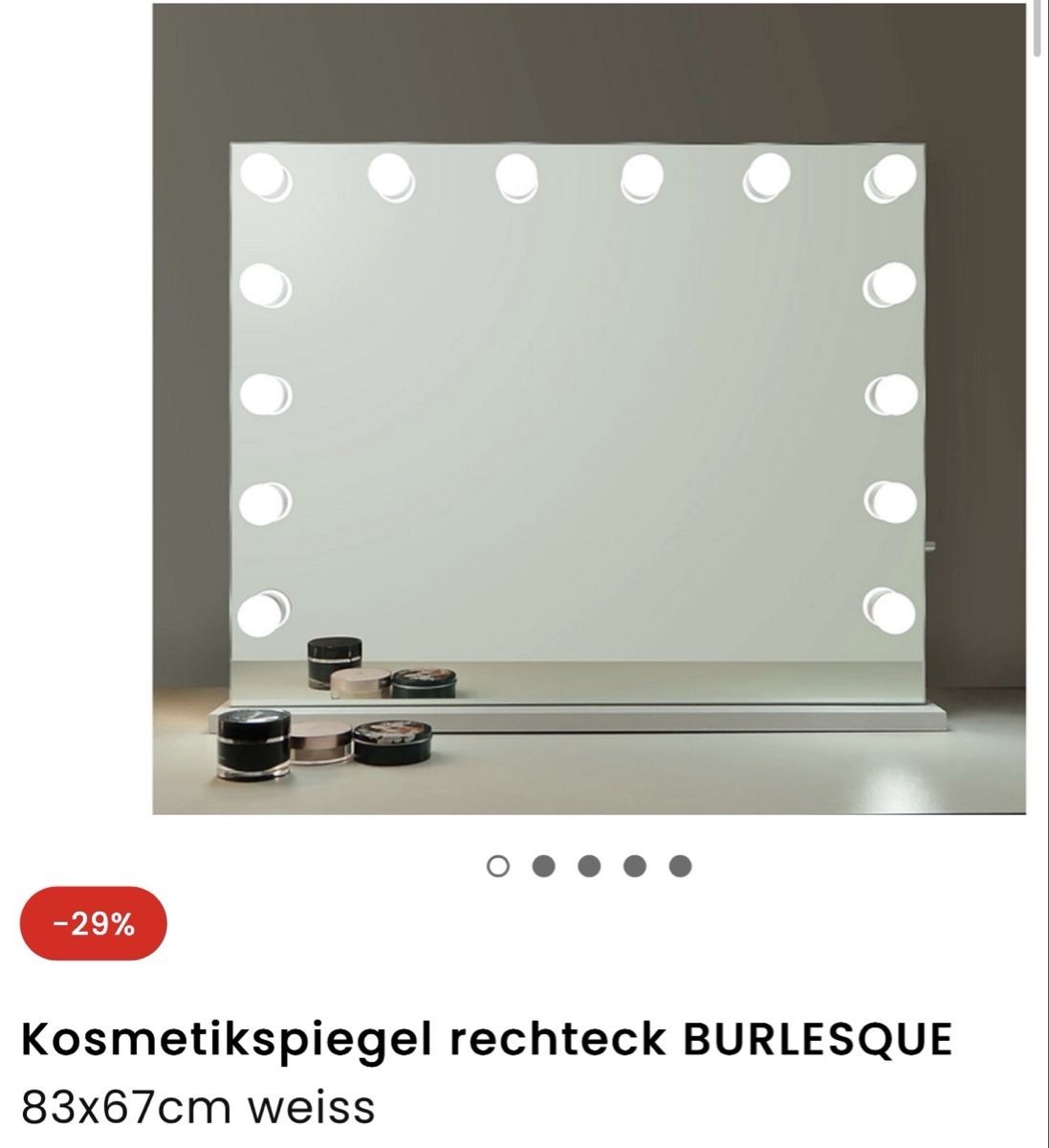 Spiegel: Schminkspiegel mit Beleuchtung – Gebraucht aus Nebikon von Pablo2022 1