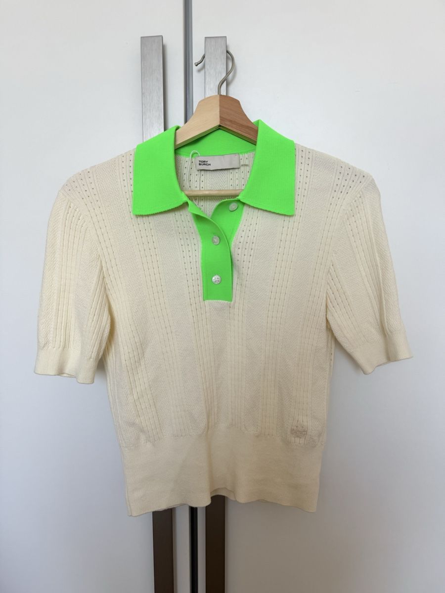 Magliette Polo: Tory Burch Polo Shirt, Gr. S – Usato da Egg b. Zürich venduto da sanaxenia 2