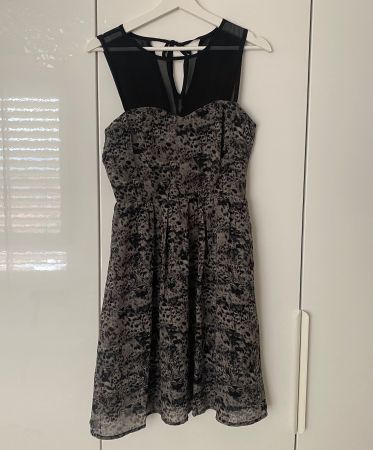Kleid von Even&Odd (Gr.S) Leopardenmuster Schwarz und Grau