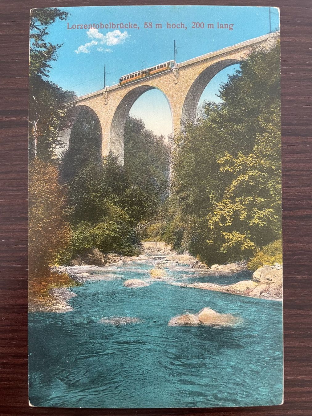 Cartoline postali: BAAR / MENZINGEN 4 Ansichtskarten Lorzentobelbrücke – Usato da Wald ZH venduto da TLILEF 1