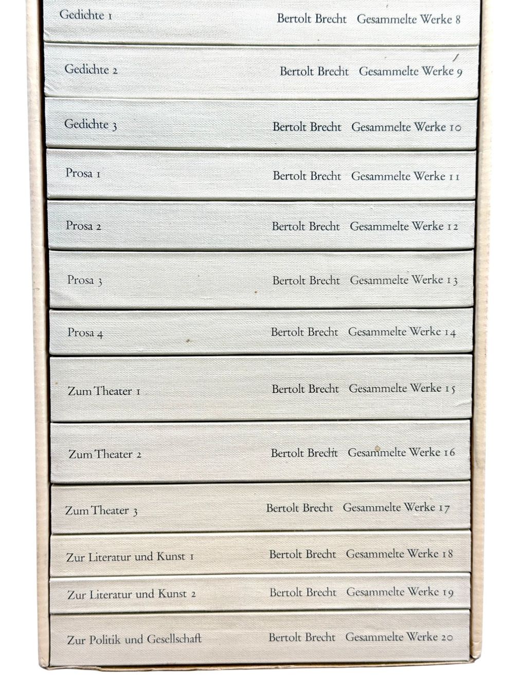 Libri: Bertolt Brecht, Sämtliche Werke 20 Bänden, édition complète – Usato da Morges venduto da vintix 6