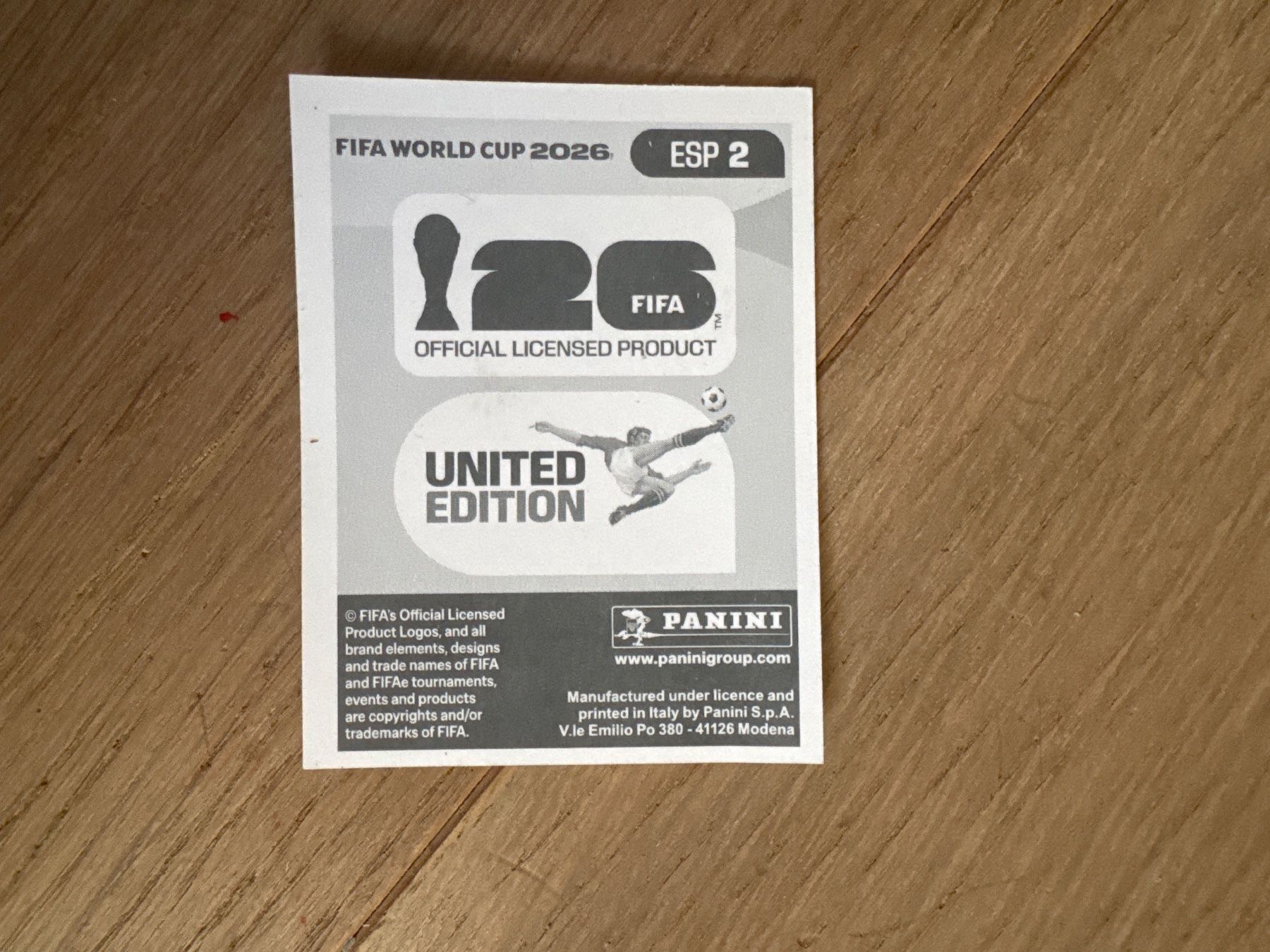 Panini Carte collezionabili: Panini 2026 ESP 2 – Usato da Lausanne venduto da FabienA 1