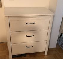 Kommode weiss 3 Schubladen gebraucht guter Zustand
