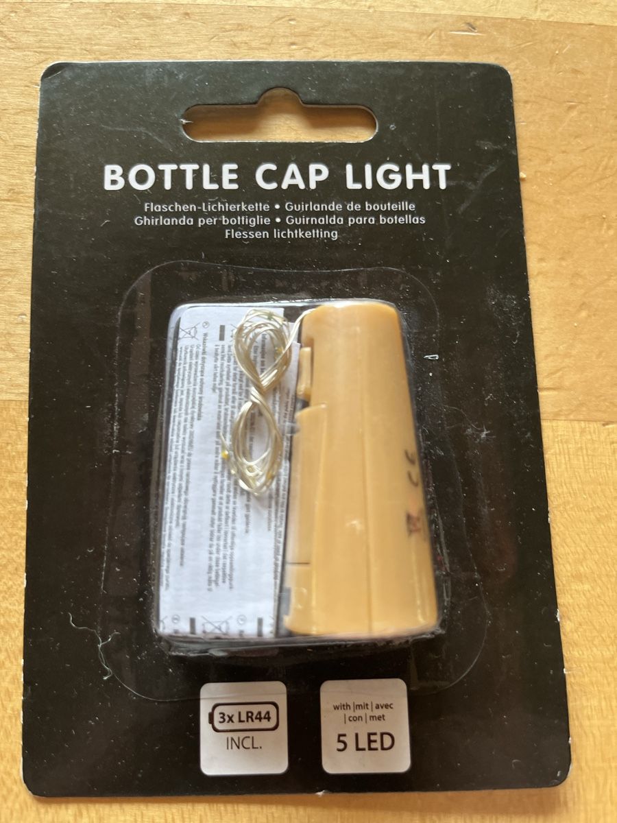 Lichterketten & Leisten: Flaschen Lichtkette LED mit Batterien 5er neu – Neu und originalverpackt aus Suhr von nataschaad