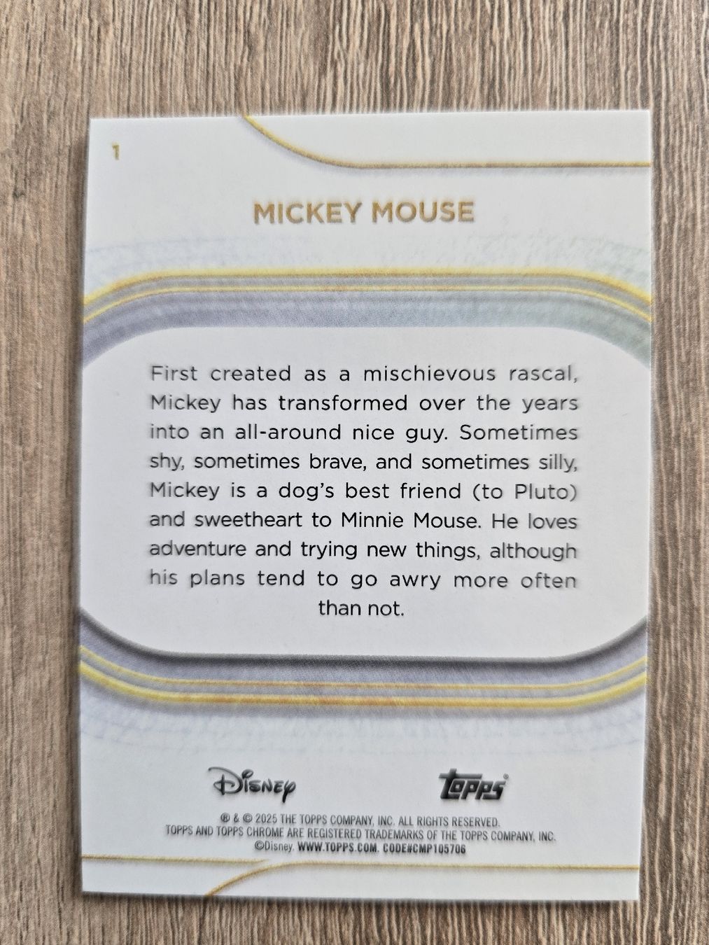 Topps Sammelbilder & Trading cards: Topps Chrome Mickey Mouse Blue Ice – Neu (gemäss Beschreibung) aus St. Gallen von SaintCity 1