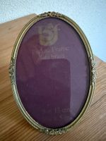 Bilderrahmen  Fototrahmen Metall  oval  mit  Glas  9 x 13 cm