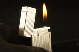 S.T. Dupont Feuerzeug L2 beliebtes Gatsby silber 6M Garantie