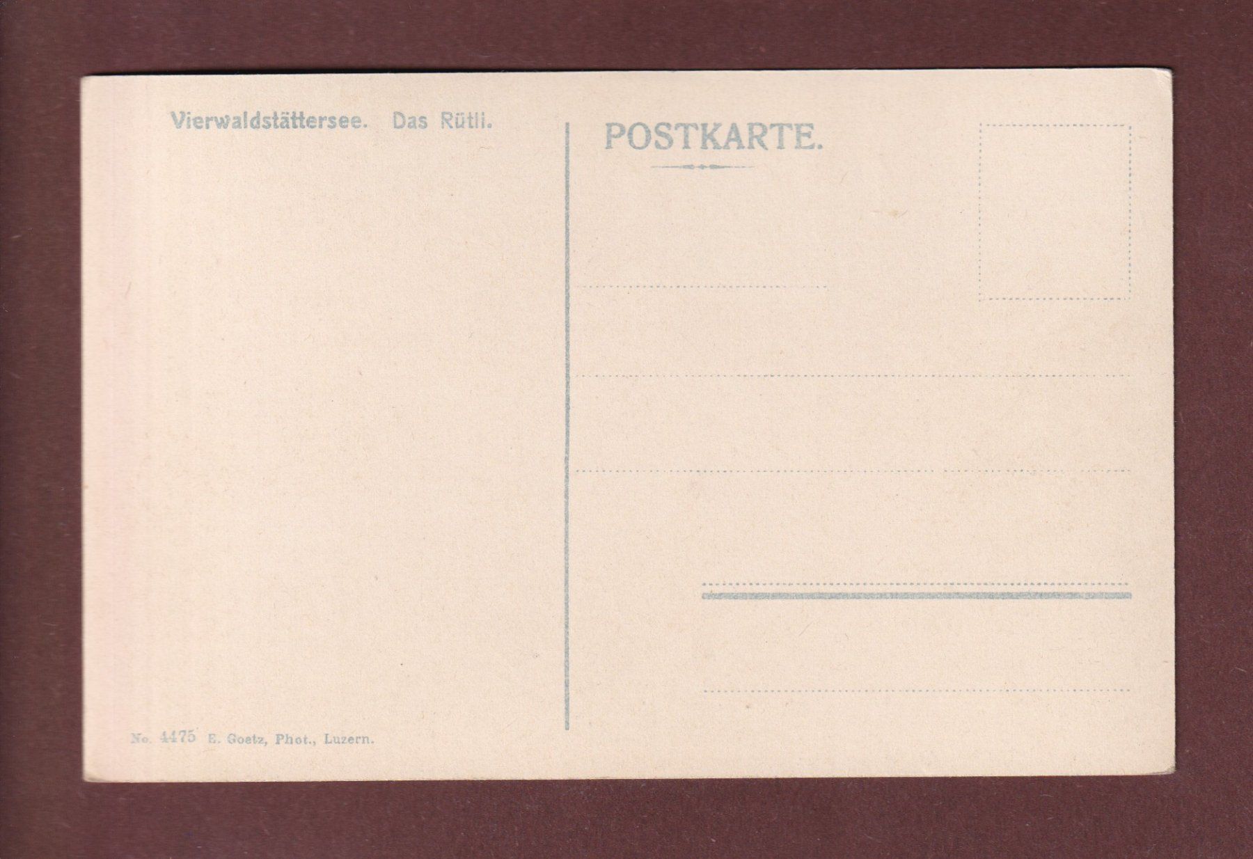 Cartoline postali: RÜTLI - Mythen – Usato da Pully venduto da nicecards-shop 1