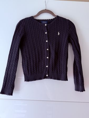Polo Ralph Lauren Strickjacke marineblau Grösse M Mädchen