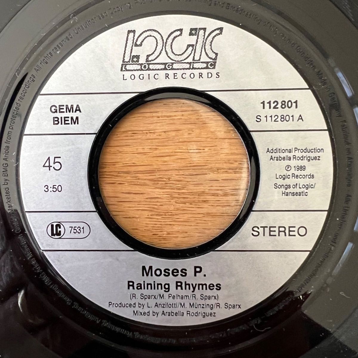 Dischi in vinile: Moses P. - Raining Rhymes / 1. D-Press. 1989 – Usato da Gais venduto da soundcave57 2