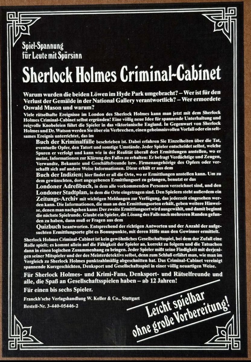 Giochi: Sherlock Holmes Criminal Cabinet – Usato da Nottwil venduto da Silke94 1