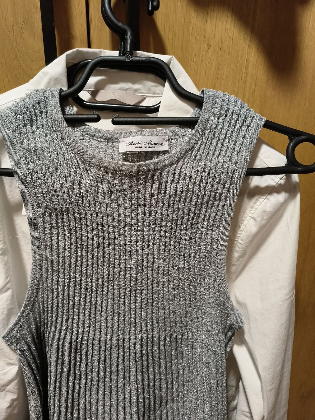 Top: Top/Pullunder von Andre Maurice, Grau, Made in Italy – Nuovo (secondo la descrizione) da Arbon venduto da sch_q2pz 1
