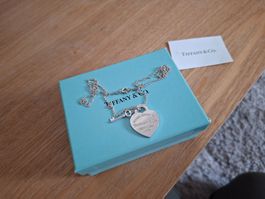 Return to Tiffany&Co Heart and Key Silver925 Kette/Necklace!