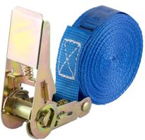 12 Spanngurte 800 kg 25 mm x 6 m einteilig blau