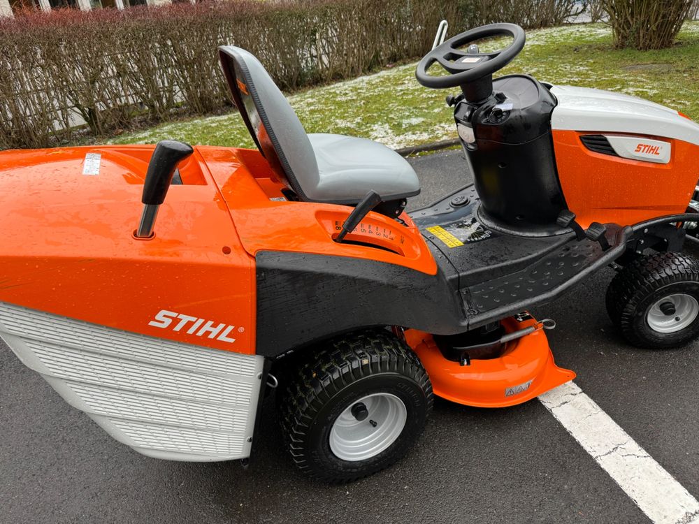 Stihl rasentraktor mit schnnepflüg original Stihl Kaufen auf Ricardo
