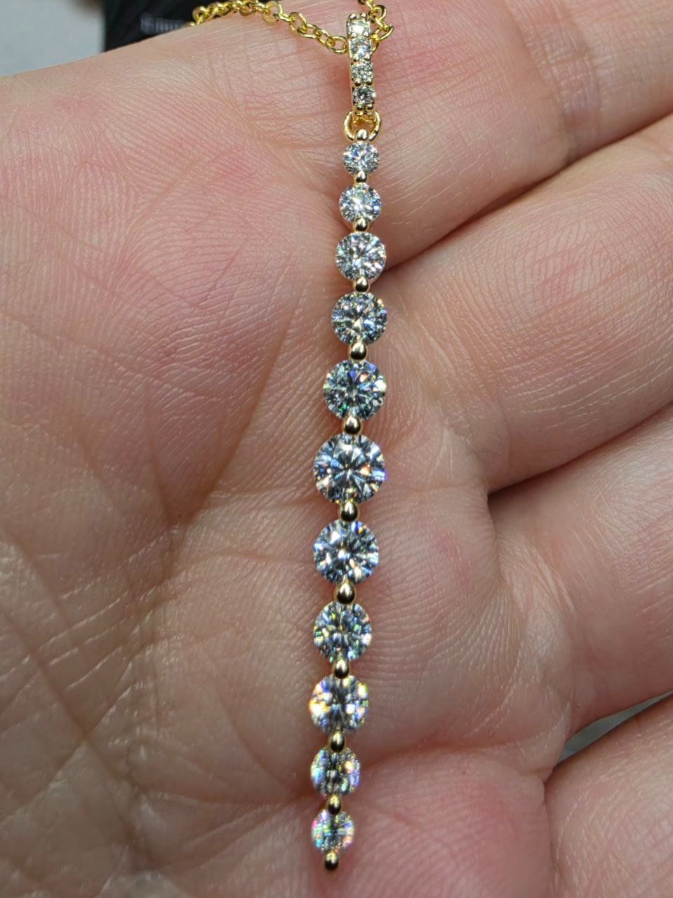 Ketten: Collier argent avec diamants de moissanite certifiés – Neu und originalverpackt aus Reconvilier von Tsma67 2