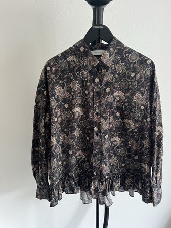AGLINI Bluse, Vintage Muster, Gr. 38, nie getragen