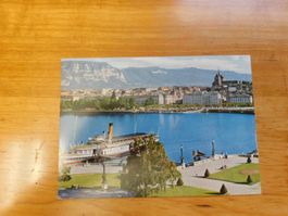 Alte Postkarte - Genf, Quai du Mont Blanc
