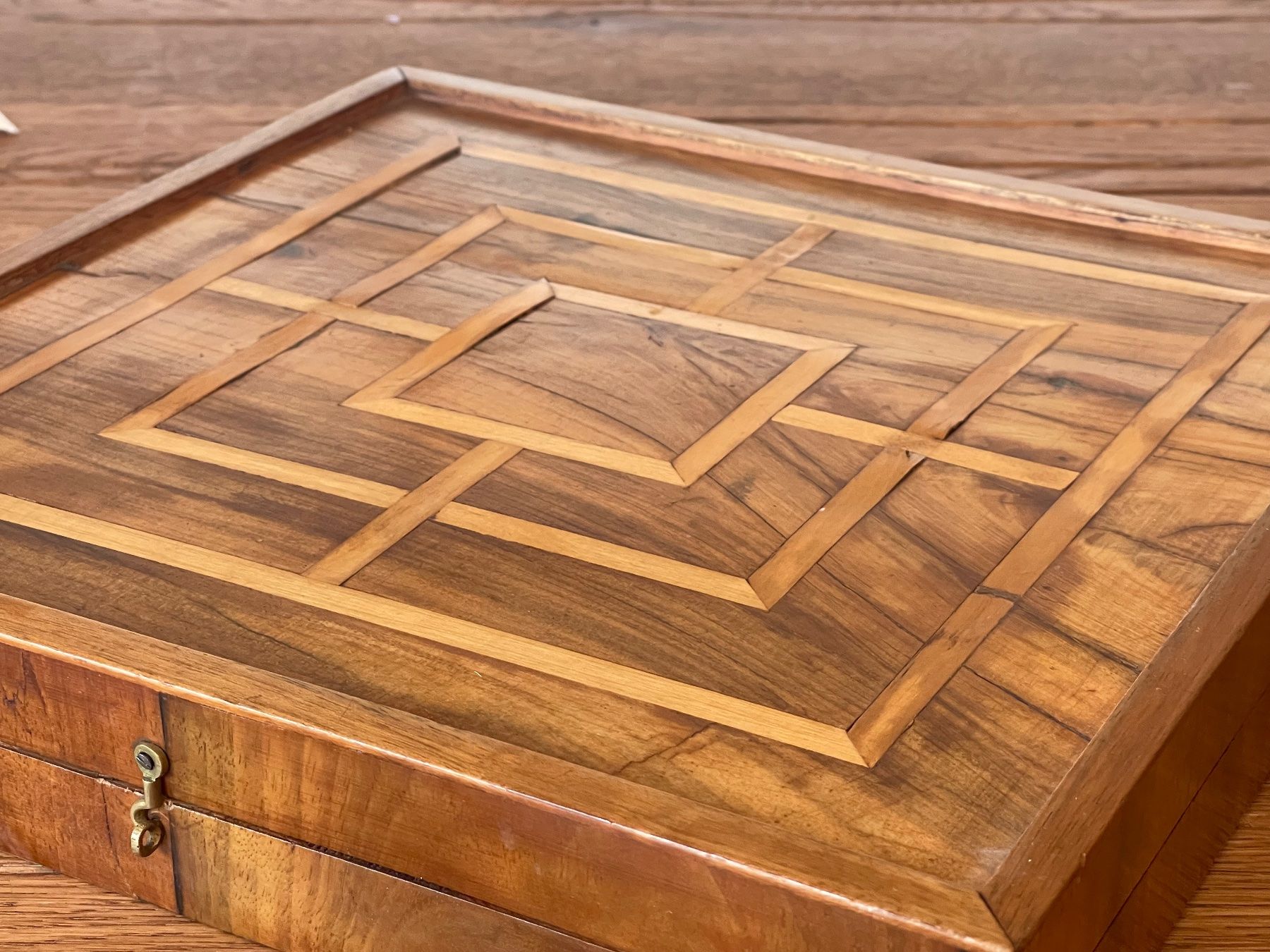 Giochi: Wunderschönes Schachbrett Mühle Backgammon 1850-1900 – Usato da Zuerich venduto da Dorsi 2