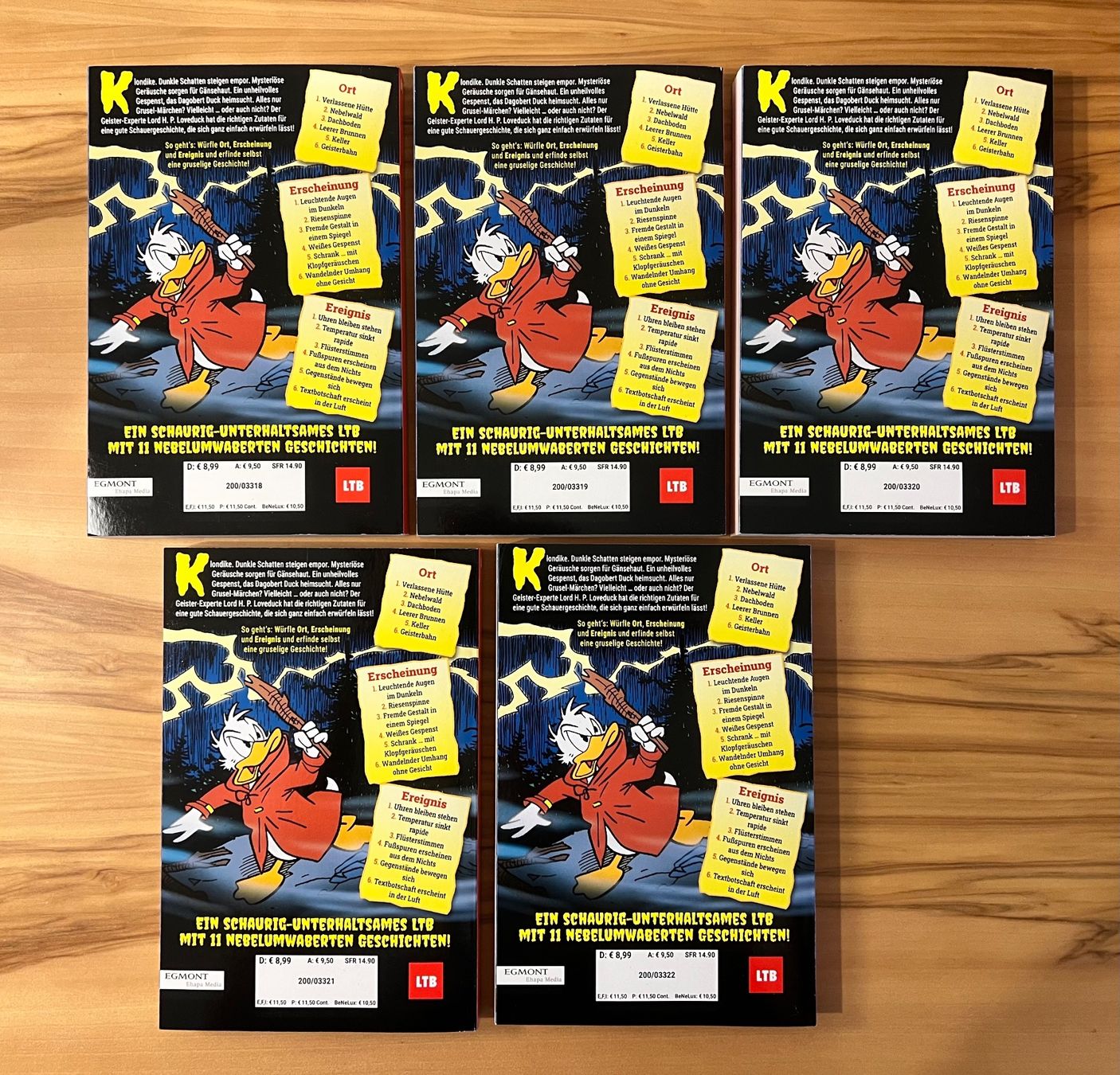 Fumetti: Lustiges Taschenbuch LTB 603 Variantcover A bis E – Nuovo (secondo la descrizione) da Uster venduto da Aladin79 1
