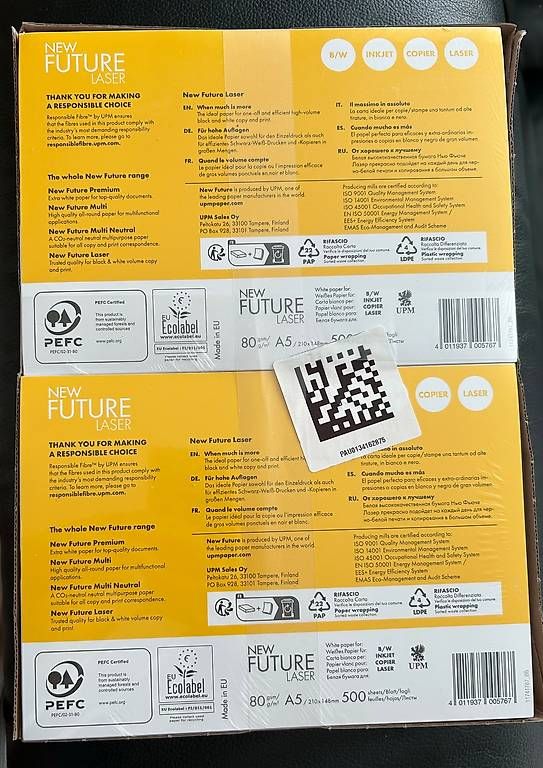 Carta: 2x A5 Papierkisten – Usato da Domat/Ems venduto da lut_96v7
