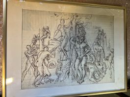 Original Zeichnung mit China pen 1933