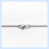 Panzerkette Silber 925, 42cm, 2,04 mm