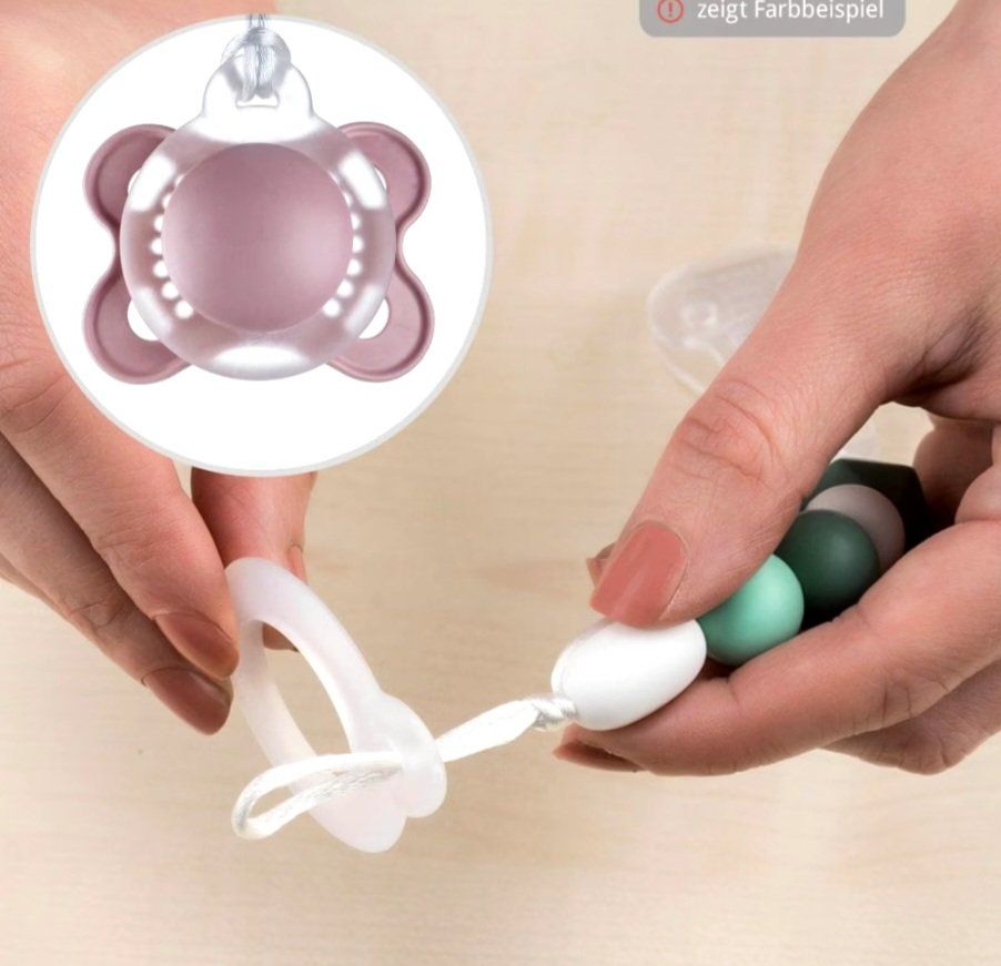 Succhiotti & catenelle porta ciuccio: Nuggikette rosa – Usato da Zürich venduto da Kris8050 8