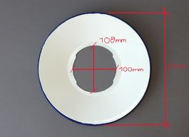 Antiker Lampenschirm aus Emaille - Ø 25.0cm (Neu!)