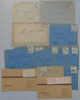 1920-1925+1984, 12 Briefe mit FRANCO-MARKEN, selten!