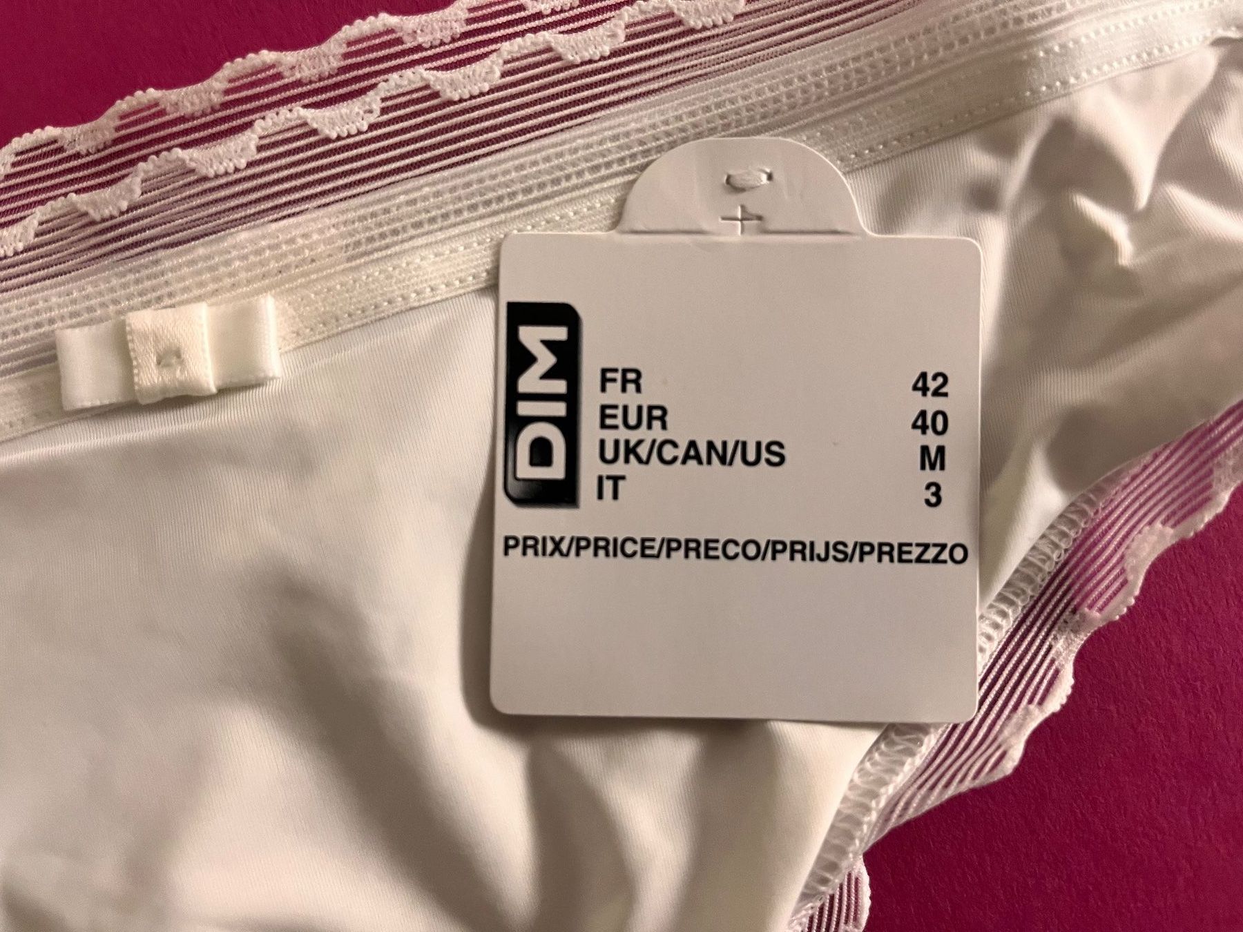 Altra biancheria intima: DIM, Slip, Grösse 40    Farbe Weiss – Nuovo e nell'imballaggio originale da Rudolfstetten venduto da gst_g7xl 1