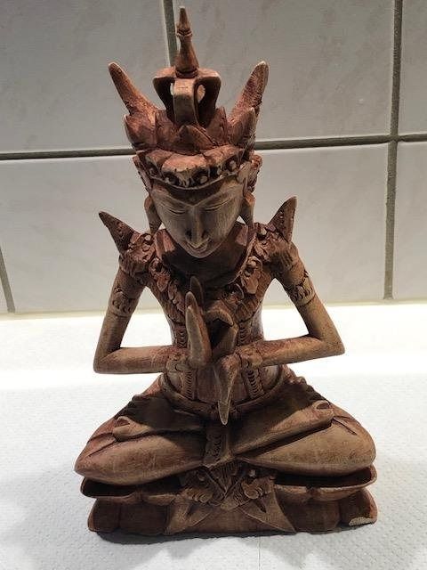 Figuren: Anmutige, Balinesische Tempelfigur aus Holz – Gebraucht aus Gossau/ZH von amazonas66