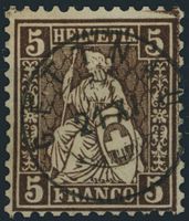 LU Gettnau - Zwergstempel Voll - Sitzende Helvetia