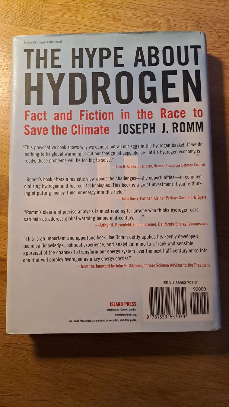 Libri: The Hype about Hydrogen - Joseph J. Romm – Usato da Rieden AG venduto da Werkstattlaedeli