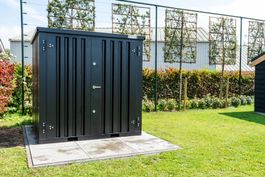 Lagercontainer 2 × 2 m in Schwarz kaufen