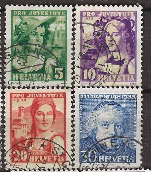 Tutti i francobolli: PJ033 - Pro Juventute 1933 obl. – Usato da Trélex venduto da Phil_Albert