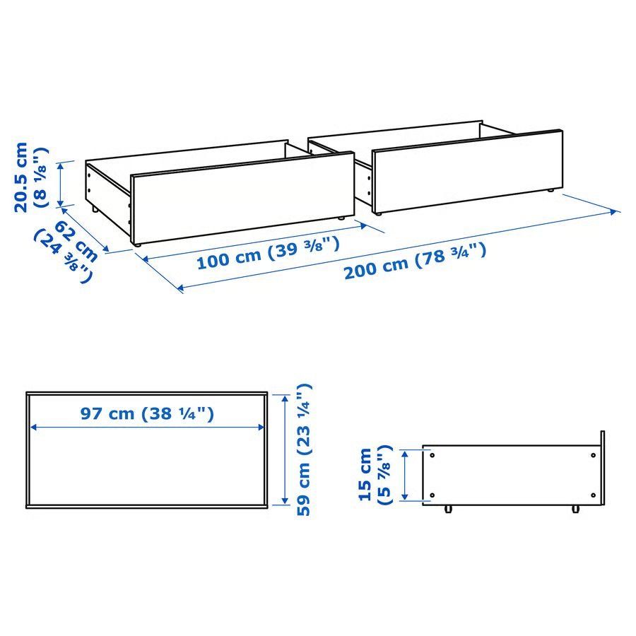 Ikea Letti: IKEA - MALM Bett140x200 cm – Usato da Biberist venduto da sam.d 3