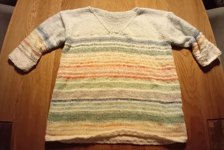 Sommerliches Strick-Pulli mit passendem Halstuch,gr.M