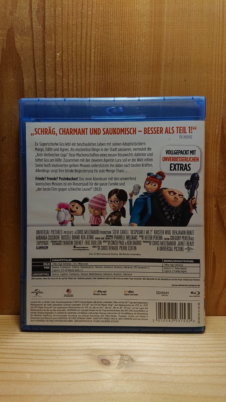 Alle DVDs: ICH EINFACH UNVERBESSERLICH 1 und 2 auf Blu-Ray – Gebraucht aus Wilderswil von Exebub 4