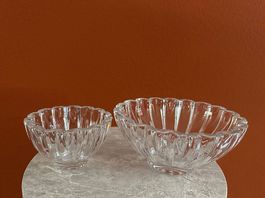 Set of crystal bowls by Villeroy & Boch