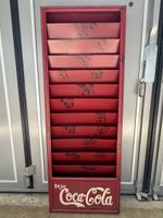 Coca-Cola Reklamehalterung Kasten Metall rot 12 Fächer 🟥