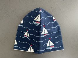 NEUE Beanie/Mütze Gr. 50 (ca. 2-5Jahre) Segelschiffe