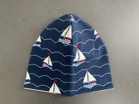 NEUE Beanie/Mütze Gr. 50 (ca. 2-5Jahre) Segelschiffe