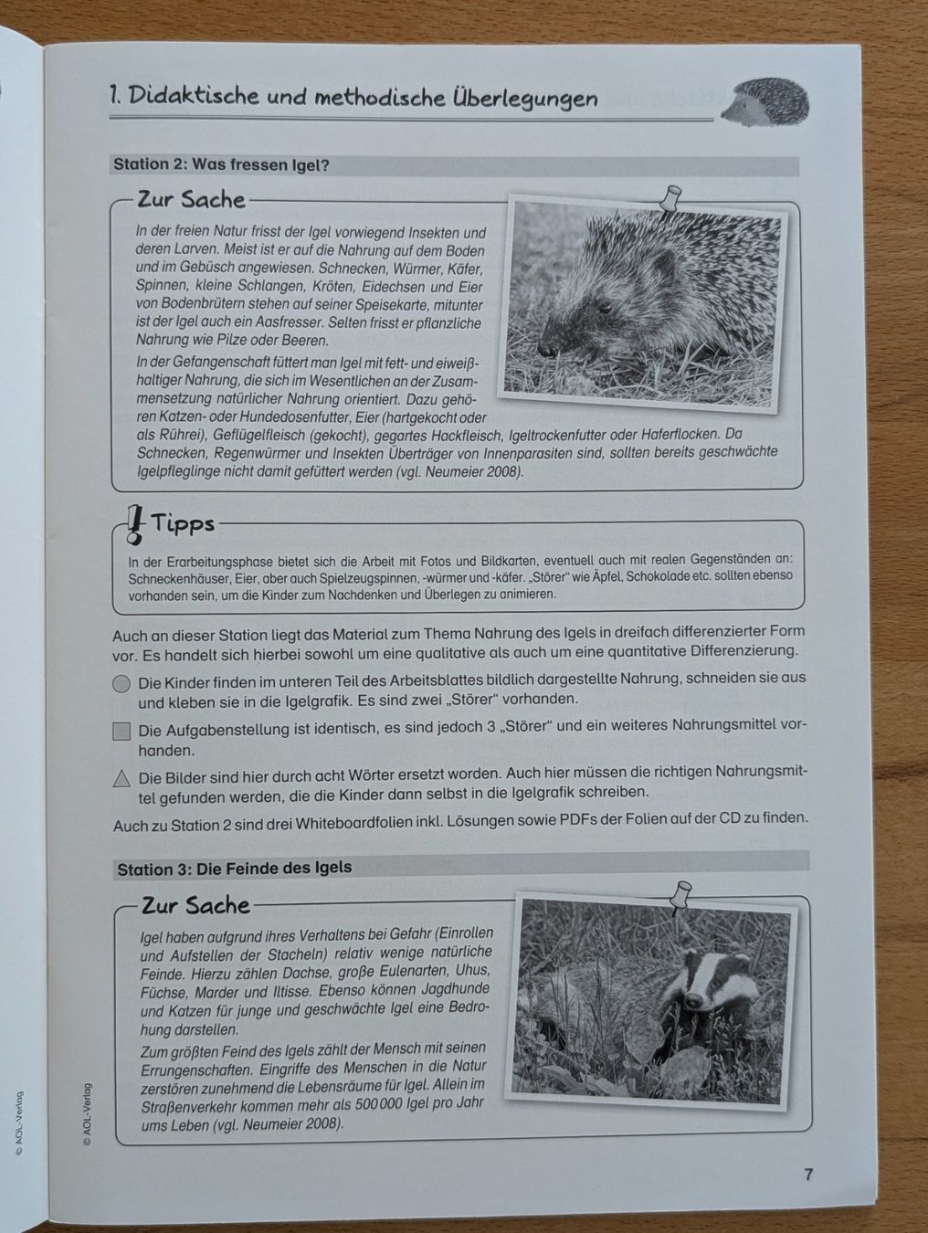 Libri: Didaktisches Material: Der Igel Klasse 1 mit CD – Usato da Weite venduto da Nur63 2