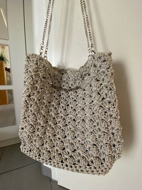 Borse da donna: NEUE exklusive ecru-farbene Crochet Handtasche – Usato da Wiesendangen venduto da EnricaL 2
