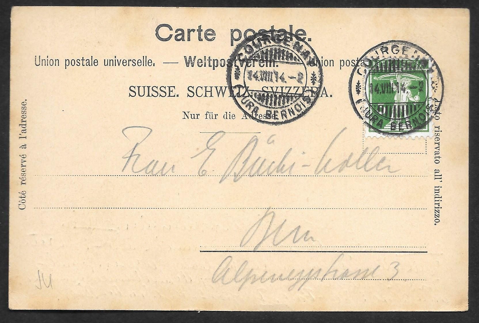 Cartoline postali: Courgenay Dorfansicht – Usato da Olten venduto da clotaldi 1