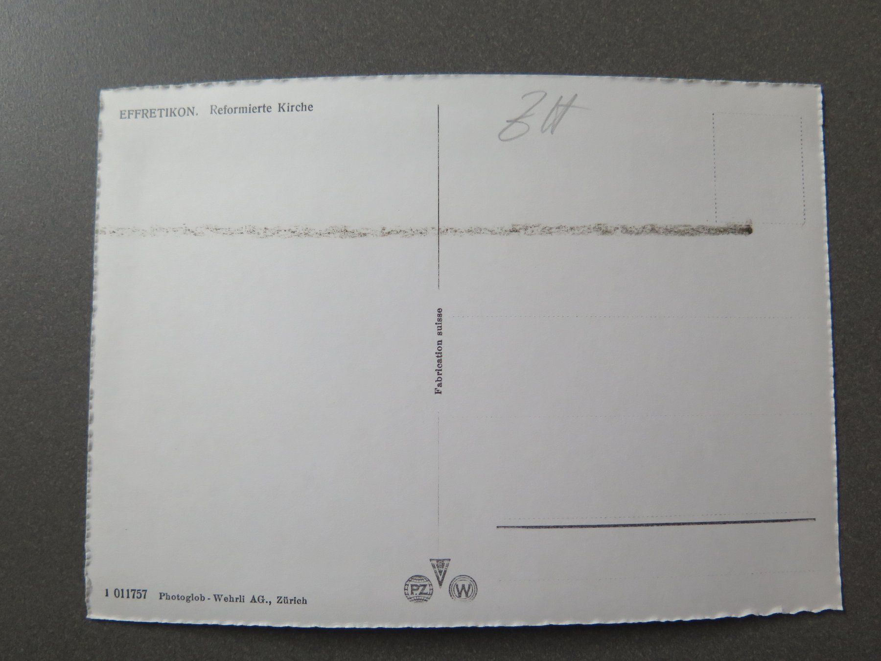 Cartoline postali: EFFRETIKON - REFORMIERTE KIRCHE – Usato da Wittenbach venduto da lipasal 1