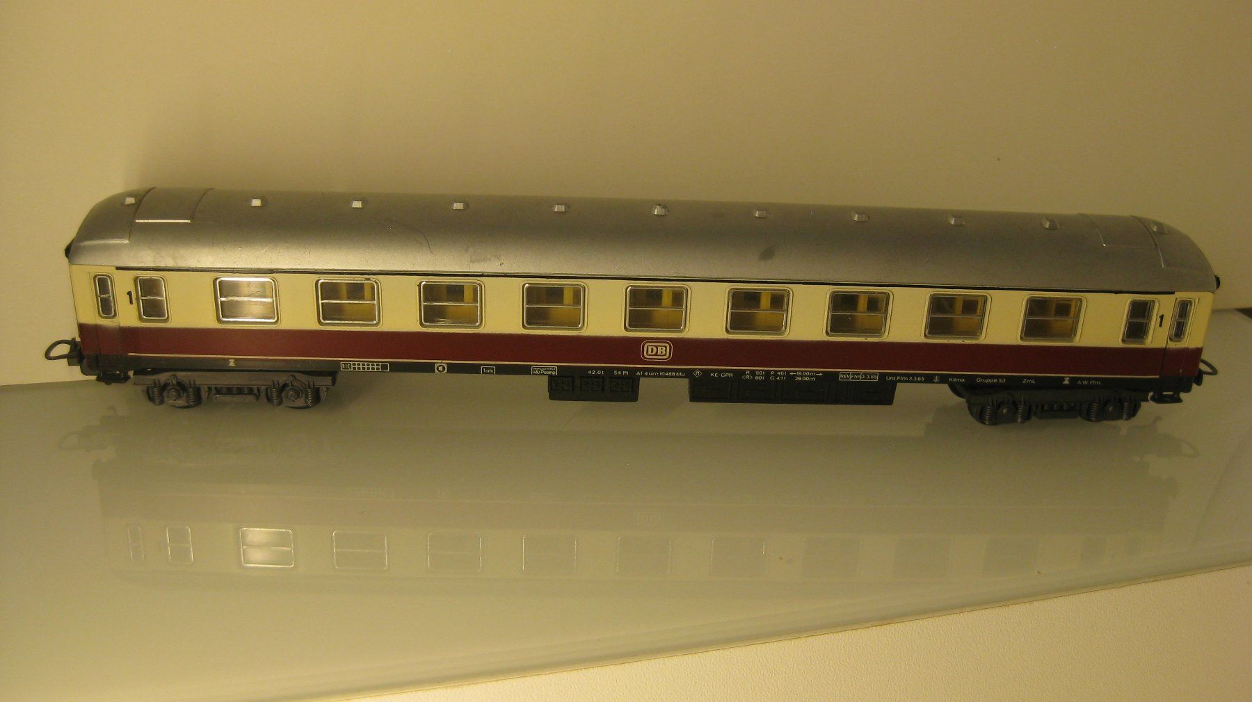 Lima Modellini di ferrovie: Lima DB "Rheingoldexpress" 1.Kl. mit Inneneirichtung, DC – Nuovo (secondo la descrizione) da Yverdon les Bains venduto da f751m