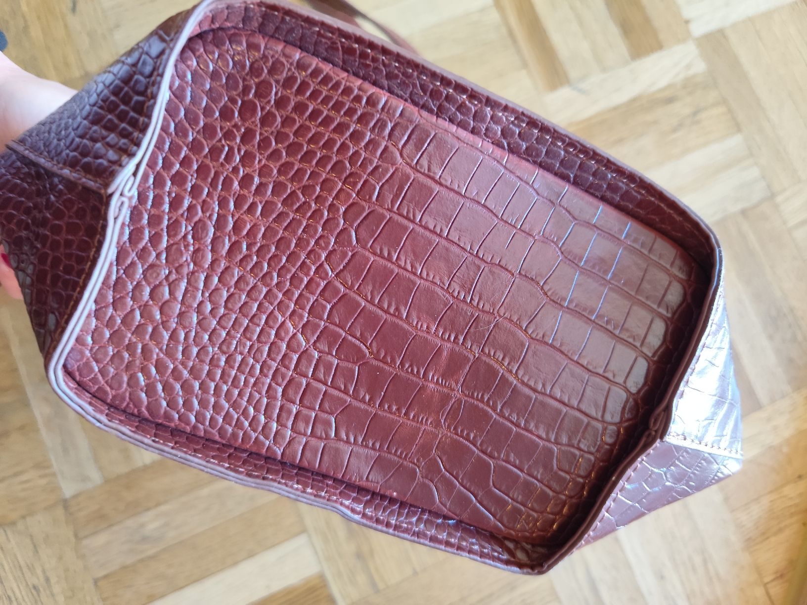 Borse da donna: Unique Crocodile Pattern Shoulder Bag vintage style – Usato da Mägenwil venduto da VintageGirly 4