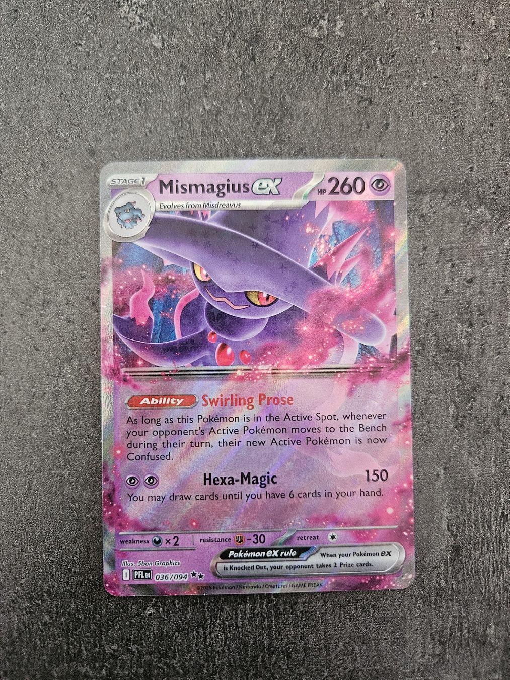 Pokémon Sammelbilder & Trading cards: Mismagius EX PFL EN 036/094 – Neu (gemäss Beschreibung) aus Aarau von san_pb85